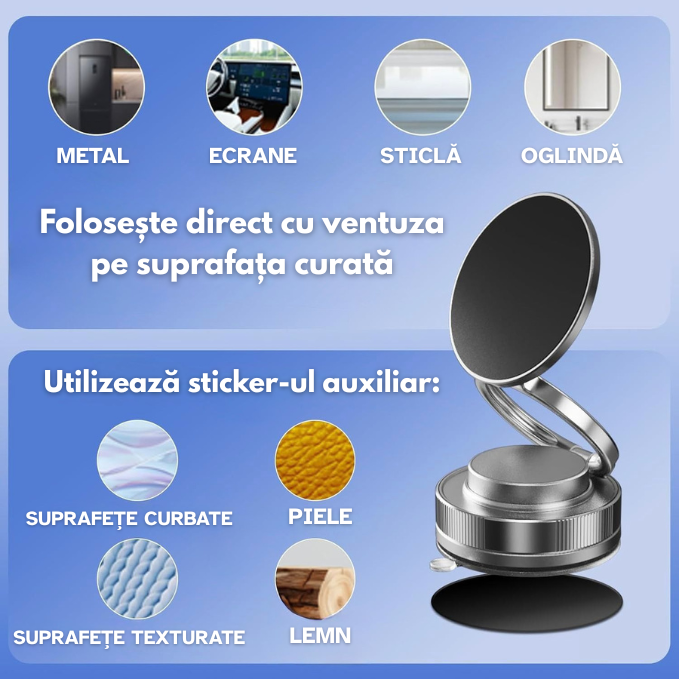 Suport de Telefon Magnetic Rotativ